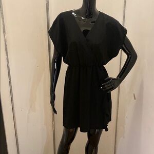 Elegant Black Wrap Dress